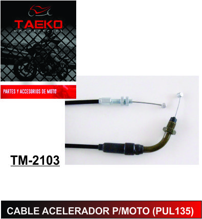 CABLE ACELERADOR PARA MOTO (PUL135)